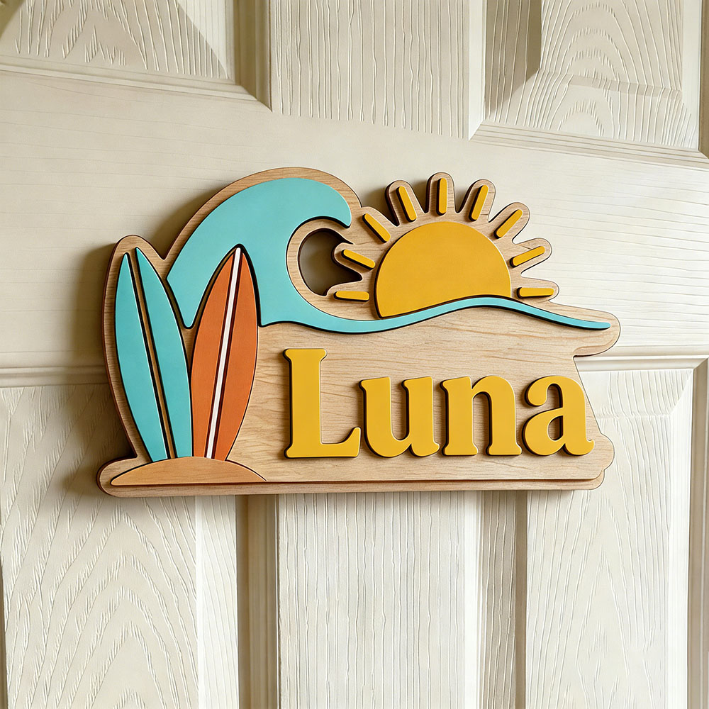 Personalizowana drewniana tabl – Baby Nursery Sign recenzja i cena