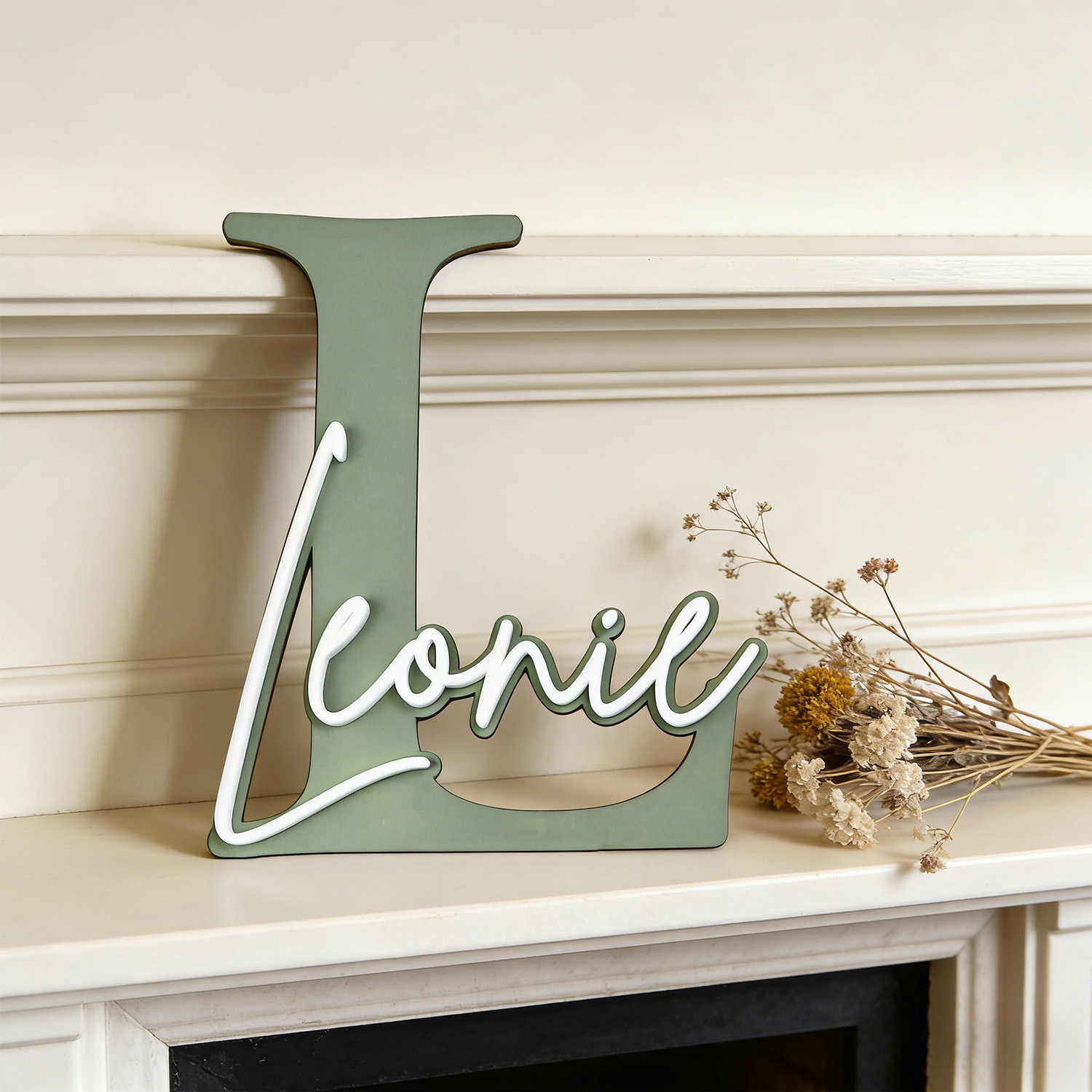 1 szt. Dwupoziomowa drewniana  – Baby Nursery Decor Boy recenzja i cena