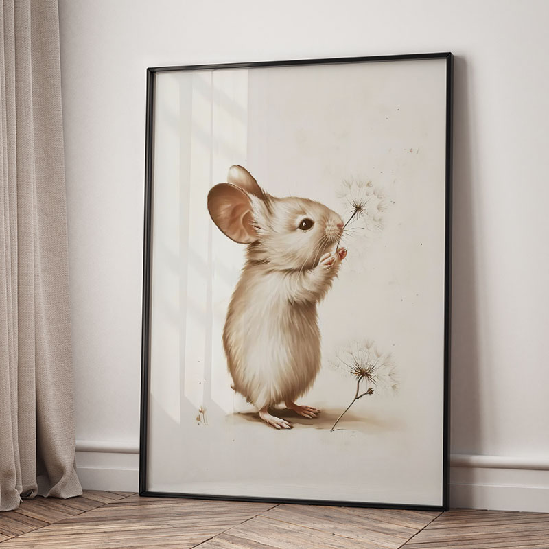 Niedźwiedź Królik Lis Jeleń Wi – Baby Nursery Art recenzja i cena
