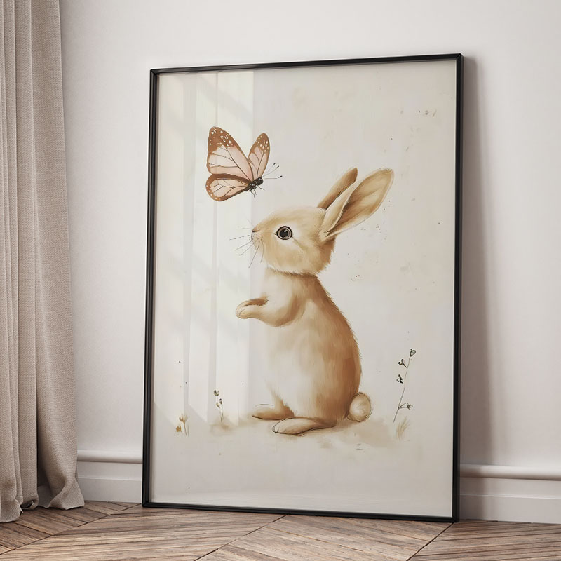 Niedźwiedź Królik Lis Jeleń Wi – Baby Nursery Art recenzja i cena