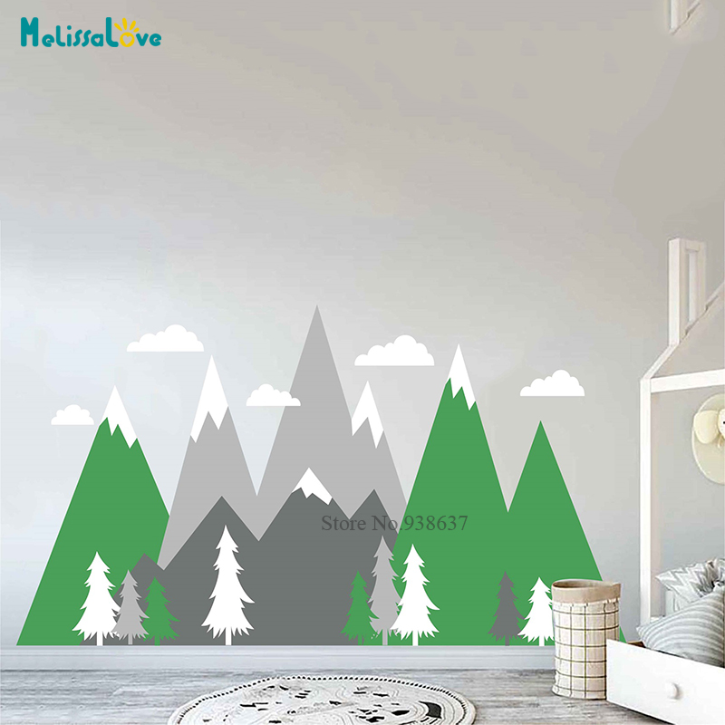 Przedszkole przygoda Mountain  – Baby Nursery Murals recenzja i cena